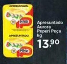 Rossi Supermercado Apresuntado Aurora Peperi peça 1kg oferta