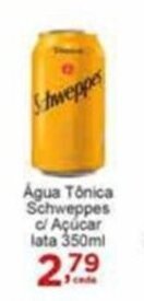 Rossi Supermercado Água Tônica Schweppes c/ Açúcar lata 350ml oferta