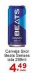 Rossi Supermercado Cerveja Skol Beats Senses lata 269ml oferta