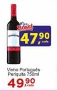 Rossi Supermercado Vinho Português Periquita 750ml oferta