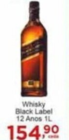 Rossi Supermercado Whisky Black Label 12 Anos 1L oferta