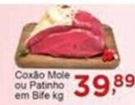 Rossi Supermercado Coxão Mole ou Patinho em Bife 1kg oferta