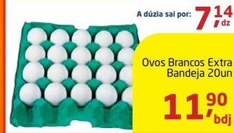 Tenda Atacado Ovos brancos extra bandeja 20un oferta