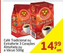 Tenda Atacado Café 3 corações 500g oferta