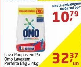Tenda Atacado Lava roupas em pó omo 2,4kg oferta
