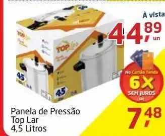 Tenda Atacado Panela de pressão top lar 4,5l oferta