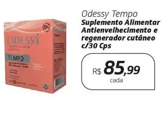 Drogal Odessy tempo suplemento alimentar antienvelhecimento e regenerador cutâneo c/30 cps oferta