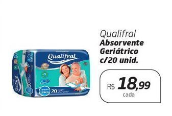 Drogal Qualifral absorvente geriátrico c/20 unid. oferta