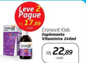 Drogal Cronovit kids suplemento vitamínico 240ml oferta