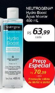Drogal Neutrogena hydro boost água micelar 400ml oferta