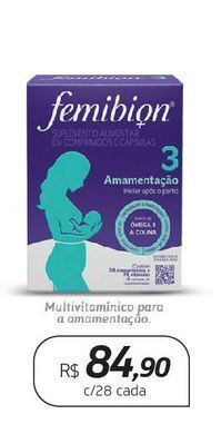 Femibion multivitaminico para a amamentação c/28 cada