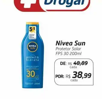 Drogal Nivea sun protetor solar fps 30 200ml oferta