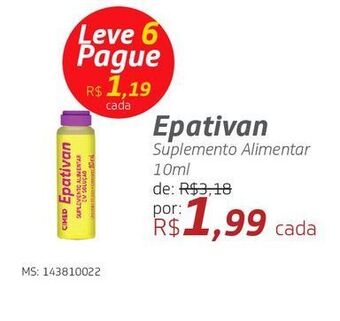 Drogal Epativan suplemento alimentar 10ml oferta