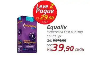 Drogal Equaliv melatonina fast 0,21mg c/120 cpr oferta