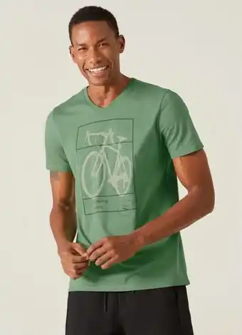 Posthaus Malwee - camiseta bicicleta decote v verde oferta