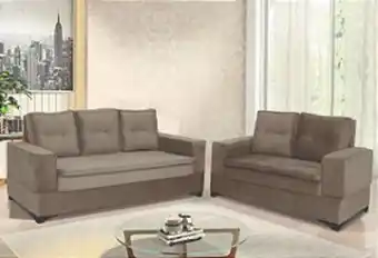 Conjunto estofado valencia - 2 e 3 lugares - veludo castor