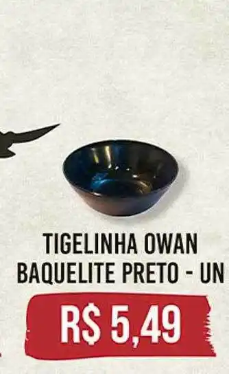 Supermercados Tauste Tigelinha owan baquelite preto - un oferta