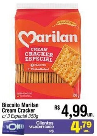 Fort Atacadista Biscoito Marilan Cream Cracker 350g oferta