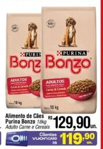 Fort Atacadista Alimento de Cães Purina bonza 18kg oferta