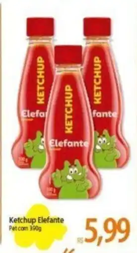 Atacadão Ketchup Elefante 390g oferta