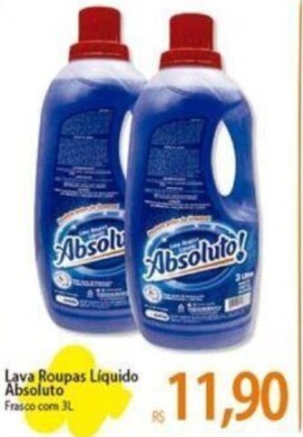Atacadão Lava roupas Liquido Absoluto 3L oferta