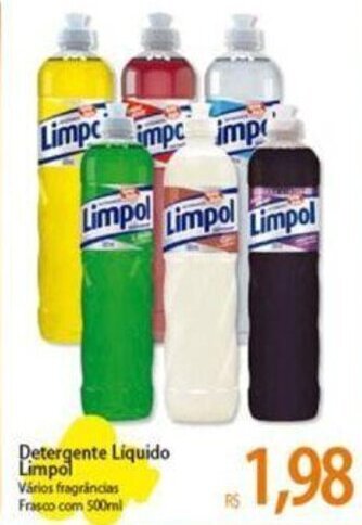 Atacadão Detergente liquido Limpol 500ml oferta