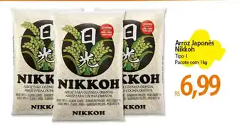 Atacadão Arroz Japonês Nikkoh 1kg oferta