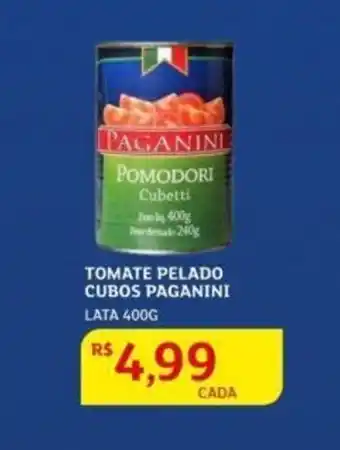 Assaí Atacadista Tomate Pelado cubos Paganini 400g oferta