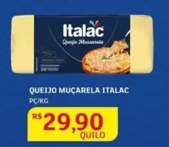 Assaí Atacadista Queijo Muçarela Italac oferta