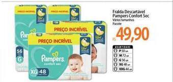 Atacadão Fralda Descartável Pampers Confort Sec oferta
