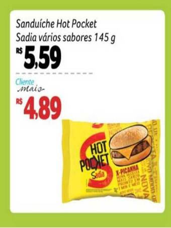 Pão de Açúcar Sanduíche Hot Pocket Sadia Vários Sabores 145g oferta