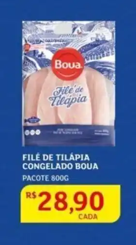Filé de Tilápia Congelado Boua 800g
