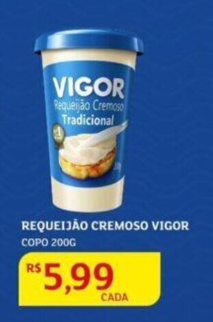 Assaí Atacadista Requeijão Cremoso Vigor 200g oferta