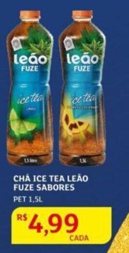 Assaí Atacadista Chá Ice Tea Leão Fuze Sabores 1.5L oferta