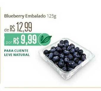 Natural da Terra Blueberry Embalado 125g oferta