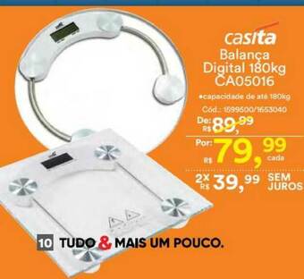Casa e Vídeo Casita Blança Digital 180kg Ca05016 oferta