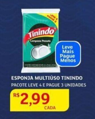 Assaí Atacadista Esponja Multiúso Tinindo oferta