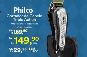 Casa e Vídeo Philco Cortador De Cabelo Triple Action oferta