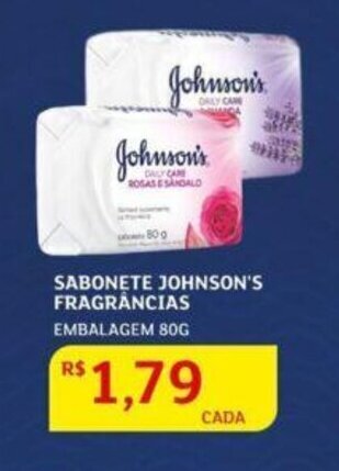 Assaí Atacadista Sabonete Johnson's Frag. 80g oferta