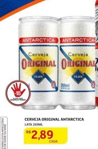 Assaí Atacadista Cerveja Original Antarctica lata 269ml oferta