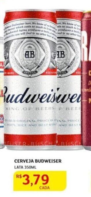 Assaí Atacadista Cerveja Budweiser 350ml oferta