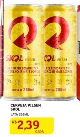 Assaí Atacadista Cerveja Pilsen Skol 269ml oferta