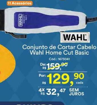 Casa e Vídeo Wahl Conjunto De Cortar Cabelo Wahl Home Cut Basic oferta