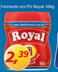 Supermercados Guanabara Fermento em po Royal 100g oferta