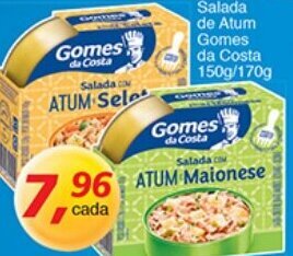 Supermercados Guanabara Salada de Atum Gomes da Costa 150g/170g oferta