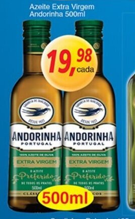 Supermercados Guanabara Azeite Extra Virgem Andorinha 500ml oferta