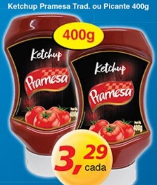 Supermercados Guanabara Ketchup Pramesa Trad. ou Picante 400g oferta