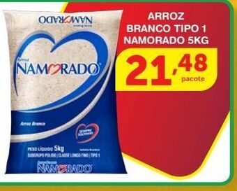 Roldão Arroz branco tipo 1 namorado 5kg oferta