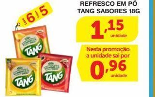 Refresco em pó tang sabores 18g