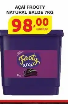 Açaí frooty natural balde 7kg